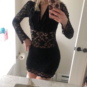 Arden B. Black sexy mini dress